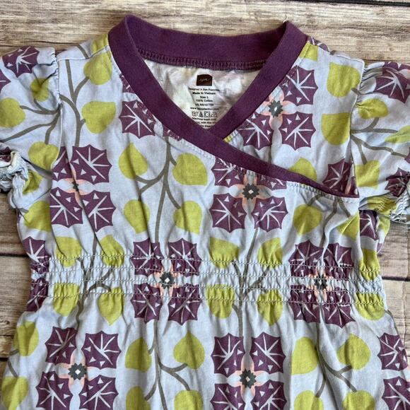 Tea Collection Campanillas Wrap Neck Dress - Picture 4 of 8